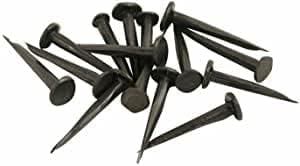 SISI UK Carpet & Upholstery Tacks 10mm Blued Steel Black Pack of 50