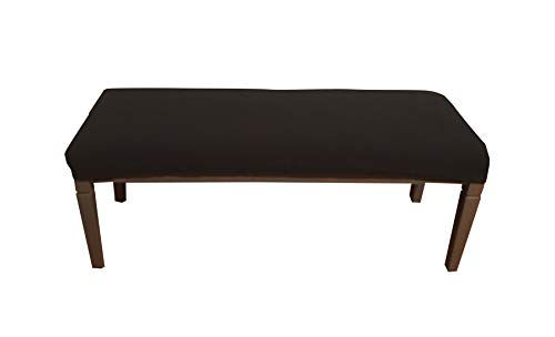 Qualitrusty Waterproof Dining Bench Protector - Perfect for Kids, Elderly, Restaurants, Dental Clinics, Party, Home - Machine Washable, Stretchy, Snugly Fit, Clean The Mess Easily (60x17, Black)