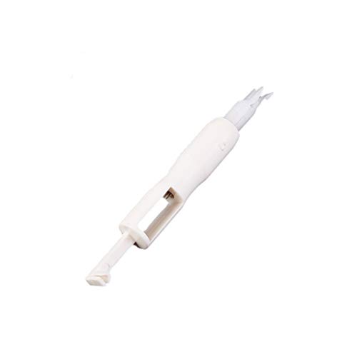 Samoii Sewing Machine Insertion Needle Threader Threading Apparatus Wire Guide Tool Device Applicator Handle Thread Tool (White)