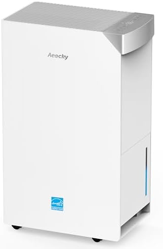 4500 Sq.Ft Most Efficient Energy Star 2024 Dehumidifier,AEOCKY Max 74 Pint/D(Standard 52Pint/D) Smart Compressor Dehumidifier with Drain Hose, Intelligent Humidistat,for Basement,Bedroom,Home,Bathroom