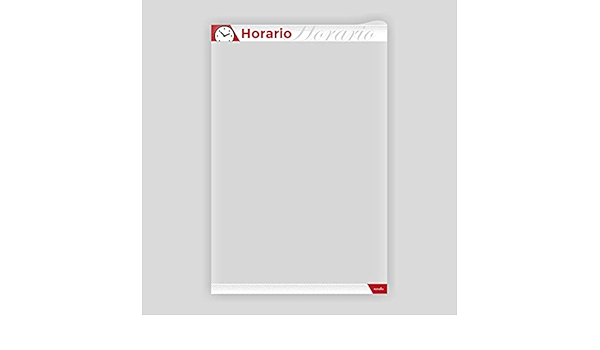 PosterFix A4 Horario - Sistema Portaposter y Portacarteles con ...