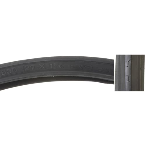 Sunlite CST732 Road Tires, 27 x 1-1/8", Black/Black at Amazon