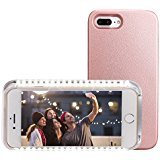 Selfie Light iPhone Case, Illuminated Cell Phone Case for iPhone 7 Plus (Rose Gold)