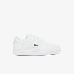 Lacoste Mens Court Cage Sneaker, WHT/WHT, 10