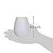 Joyoldelf Silicone Wine Glasses 12oz, Set of 4 - Food Grade Clear Silicone & Dishwasher Safe- Red Wine or White Wine, Beer, Whiskey or Any Beverage - Will Never Break, for Camping, BBQ, Party