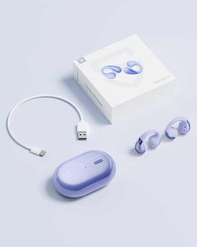 SoundPEATS PearlClip Pro Open-Ear Earbuds with LDAC & Hi-Res Audio, Bluetooth 6.0 Clip On Headphones, IPX5 Waterproof, Wireless Earbuds with 24 H Playtime, APP Control for Running/Cycling/Fitness