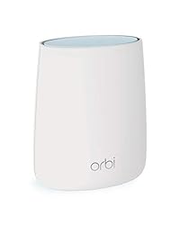 NETGEAR Orbi Whole Home Mesh Router WiFi para velocidades de hasta 2.2 Gbps en 2,000 pies cuadrados, AC2200 (RBR20)