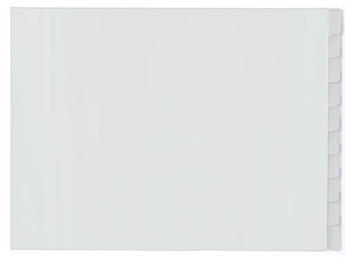 Kangaro Index A3 Window Polypropylene 120 Micron 4 Round 10 Pieces Grey 29.7 x 45.5 x 0.1