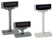 PARTNER TECH, 7220, POLE DISPLAY, 2x20VF DISPLAY, SERIAL, 9MM, RS232, ROHS BLACK