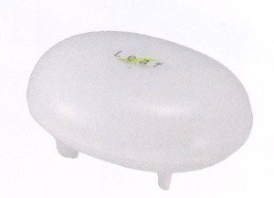 Inomata Japanese Soap Case With Lid Leaf Series White
