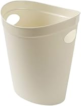Addis 518078 Plastic Waste Paper Bin Linen Cream 12 Ltr Trash Bin view 4