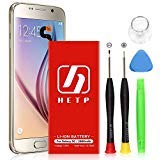 Galaxy S6 Battery Replacement 2800mAh,HETP Upgraded Internal Li-Polymer Battery EB-BG920ABE Replacement for Samsung Galaxy S6 G920A G920P G920T G920V with Free Tool Kit -18 Month Warranty