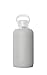 bkr - Little London Smooth - Reusable Glass Water Bottle - Leakproof, Durable, Workout & Travel Friendly, Carrying Loop - Dishwasher Safe - Removable Silicone Sleeve - BPA Free - 500mL (16 oz)