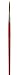 da Vinci Graphic Design Series 1287 Lettering Rigger Brush, Long Length Needle Point Light Brown Ox Hair with Red Lacquer Handle, Size 10 (1287-10)