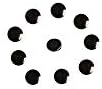 Tiny Small 4mm Cabochons for Rings Making 20 Pcs Natural Black Agate Stone Flat Back Round Cabs (No Hole)