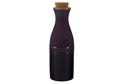 Le Creuset of America Stoneware Wine Carafe with Cork, 750ml, Cassis