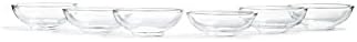 Set of 6 Glass Tea Bowls Gongfu Cha Ceremony Teacups Clear Tasting Cups, 1.5 fl oz (Clear)