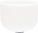 TOPFUND 432 Hz E Note Crystal Singing Bowl Solar Plexus Chakra 8 inch with Bundle Case and Singing Bowl Mallets