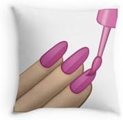 HFC Case Decorative Cotton Nail Polish Pattern Throw Pillow 18"x18" (One Sides)