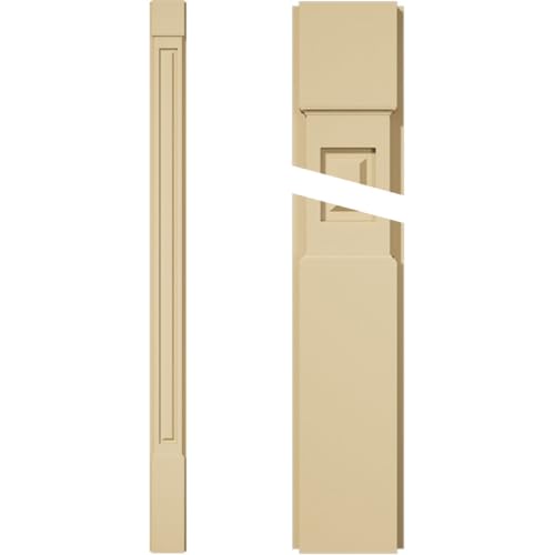 Signature Urethane Raised Panel Pilaster w/Standard Capital & Base, 6"W x 90"H…