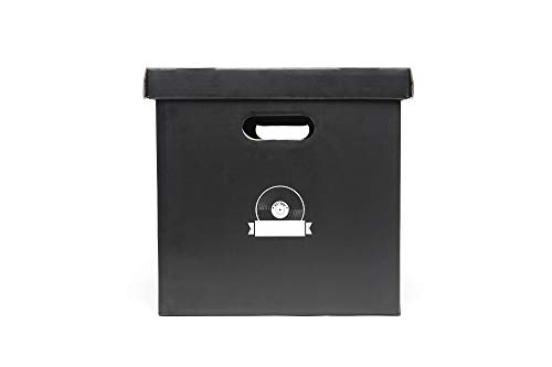 Big Fudge Record Cube! Vinyl Record Storage Holder - Set of 5 Boxes for Beloved Vinyls with Blank Labels to Keep Track of Albums Inside - Keeps Up to 350 LP Records Safe! Record Album Storage