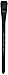 Silver Brush 3008S-034 Black Velvet Short Handle Blend Squirrel and Risslon Brush, Square Wash, 3/4-Inch