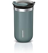 WACACO Octaroma Lungo Vacuum Insulated Coffee Mug, Double-wall Stainless Steel Travel Tumbler Wit...