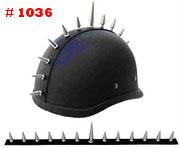 shubanditcompanyllc Motorcycle Helmets Streetbike H&d Harley Parts Helmet Mohawks Spike Strips Mohawk Helmet Not Included