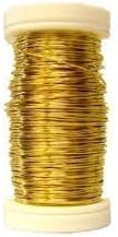 Metallic Wire Golden Florist Floral Craft Aluminium Wire 24 Gauge 164 ft (164 feet) 50m