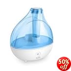 Ultrasonic Cool Mist Humidifier - Premium Humidifying Unit with Whisper-quiet Operation, Automatic Shut-off, and Night Light Function