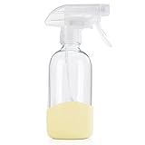 HOMBYS 8 Oz Empty Clear Glass Spray Bottles with