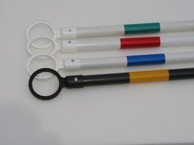 Amazon 運動会用品 カラー コーンバー 緑 白 1本 運動会用品 マーカーコーン バー