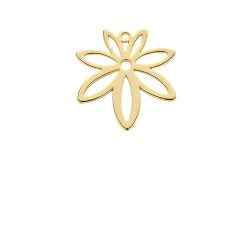New 2026 1273-6Pcs 16X18Mm 19X21Mm 25X27Mm 24K Gold Color Brass Feaf Leaves Charrms High for DIY Jewelry Findings Accessories Trendy Jewelry Fashion Festival
