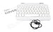 ZAGG Cover Case with Backlit Bluetooth Keyboard for Apple iPad mini-White (ZKMHCWHLIT103)