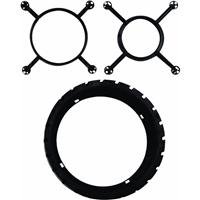 New and Improved Mark E Industries Quick-Pitch Universal Center Ring QPUCR-110, 10-inch, Plastic, with PWP-106 Positive Weep Hole Protector