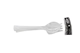 Lillian Tablesettings 3-Piece Serving Set, Includes Fork, Spoon And Slotted Spoon, Pearl White