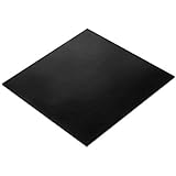 Rubber Sheet, Heavy Duty, High Grade 60A, Neoprene Black, 12x12-Inch by 1/16