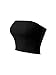 MixMatchy Women's Causal Strapless Cute Basic Solid Cotton Tube Top