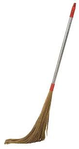 SREEHARI Long Steel Handle Eco Friendly Soft Grass Floor Broom