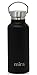 MIRA Alpine Stainless Steel Vacuum Insulated Water Bottle with 2 Lids, Durable Powder Coated Thermos | 17 oz (500 ml) | Matte Black