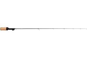CLAM Scepter Ice Fishing Rod – Sensitive Graphite Rig with Lightweight Build, Durable Cork Handle & Great Winter Performance