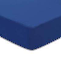 Little Grape Land 1-pk Microfiber Silky Soft Crib Sheets Size 52x28+8in, Crib Sheets Set Fitted Crib Sheets, Breathable Crib Mattress Sheets for Baby Toddler Boys Girls -Navy