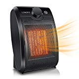 Space Heater Electric Ceramic Heater - 1500W Portable Space Heaters for Home Indoor Use Office Bedroom Desk Garage,Small Personal Room Heater with Adjustable Thermostat Tip Over,Over Heat Auto Off