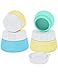 Silicone Travel Cream Jars Cosmetic Containers with Sealed Lids Pack of 4, 20ml and 10ml Assorted for Face Hand Body Cream (mix)