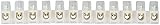 GTSE 10 Pack 12 Way 3 Amp Electrical Connector Block 93mm White view 3
