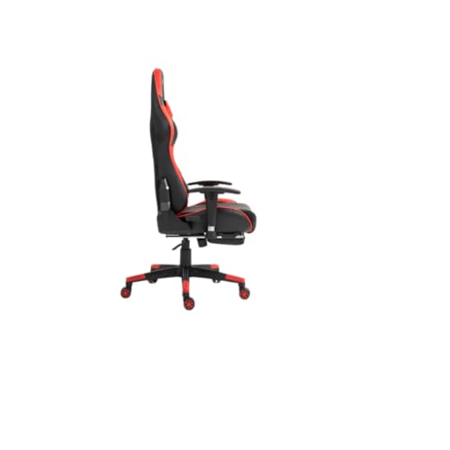 SKY-TOUCH New Upgrade Ergonomic Gaming Chair,Height Adjustable Computer Gaming Chair with Footrest,Adjustable Armrests,Fulled PU Leather, Swivel & Tilt,54x52x132cm, Red