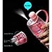 Yapping Cute School Plastic Drinking Water Bottles with Spray Mist for Kids Travel Hiking (400ML-Pink)
