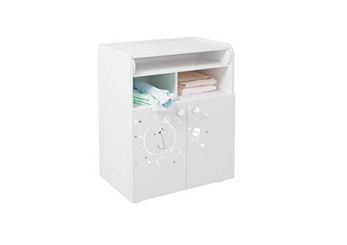 Kidsaw Changing Board Cupboard Storage 1270 Teddy, White