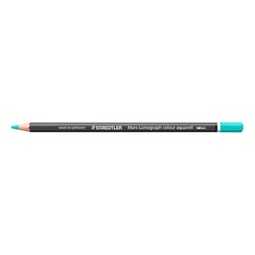 STAEDTLER Watercolour Pencil - French Green - Mars Lumograph Colour Aquarell - Pack of 6, 104-503