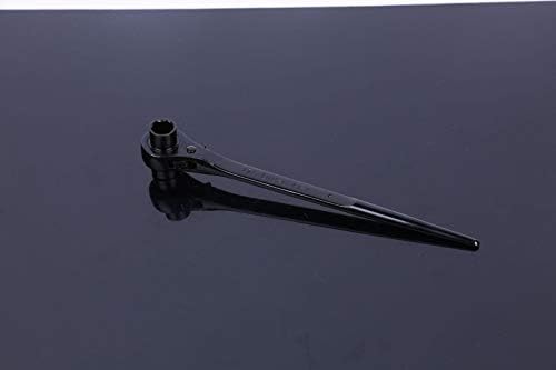 19mm x 21mm Double Sided Sharp Tail Ratchet Wrench Podgers Spanners Socket Wrench Tool Black